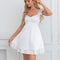Trapèze col cœur mini satin robe de bal de promo