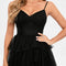 Princesse col v traîne balayage tulle robe de bal